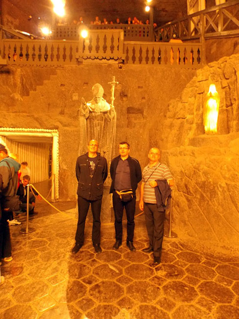 Wieliczka - Rudnik soli - Kip sv. Oca