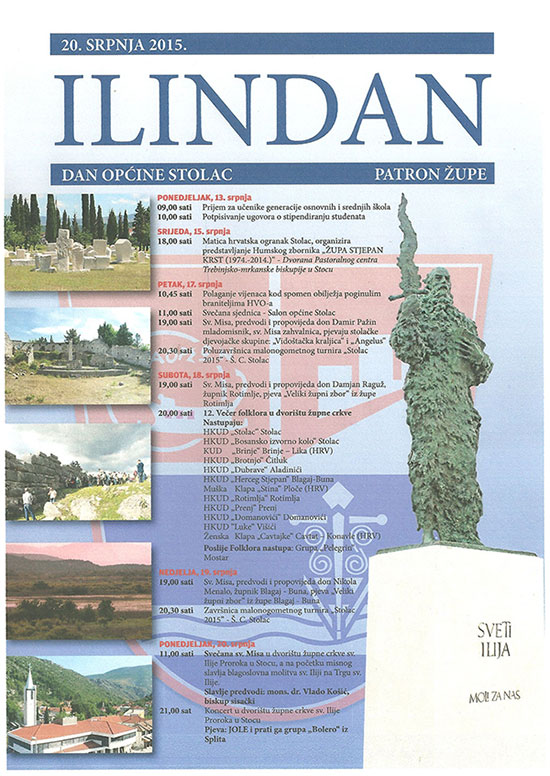 ILINDAN 2015. - PROGRAM