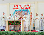 Sveti Ilija u Stocu 2015. i blagoslov prije sv. Mise na „Trgu sv. Ilije proroka“