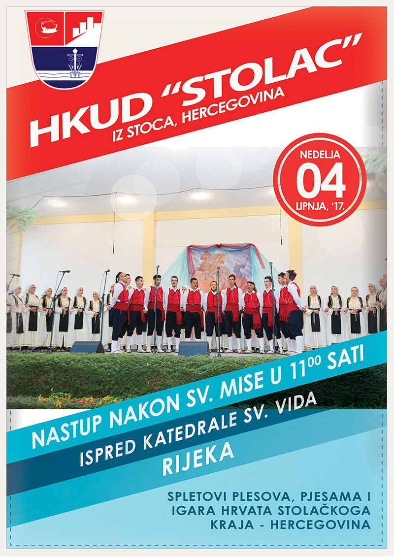 NAJAVA: HKUD „Stolac“ iz Stoca u posjeti Riječkoj nadbiskupiji 2017.