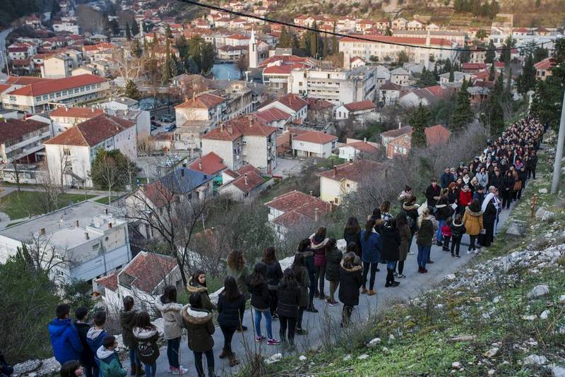 Križni put u Stocu uz Križevac 2018.