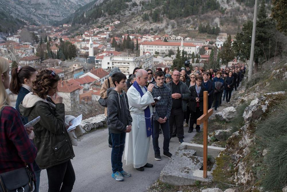 Križni put u Stocu uz Križevac 2019. 